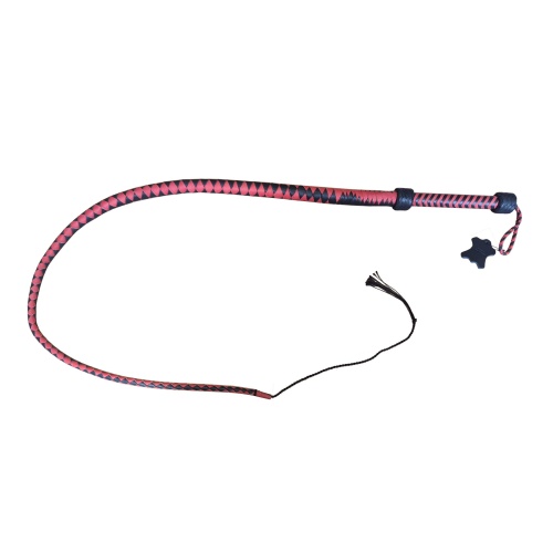 Zorba Leather Hosszú ostor zsinórral 148cm XA104 piros