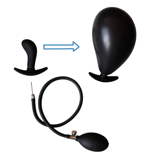 Надувний штир зі знімним насосом і металевим клапаном