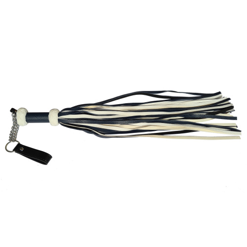 konstläder reprimand vit svart 52 cm