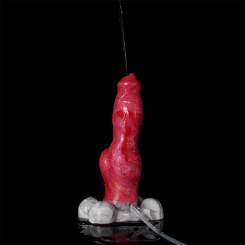 Stříkající psí dildo německý ovčák