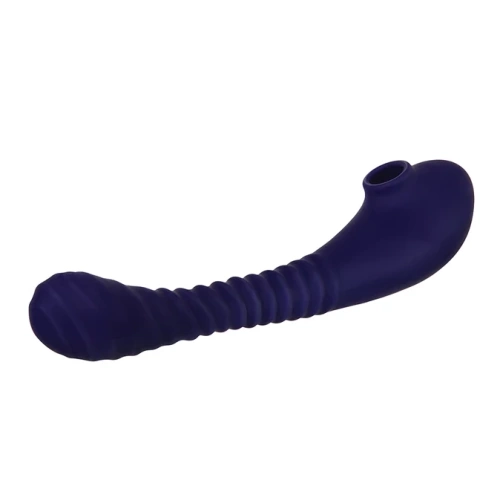 подвійний вібратор глибокого всмоктування Evolved Bendable Sucker