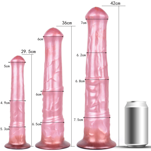 Koňská stříkací dilda měkká silikon