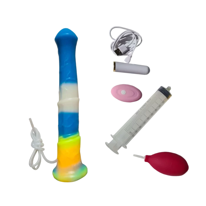dildo vibrant cheval giclant éclatant