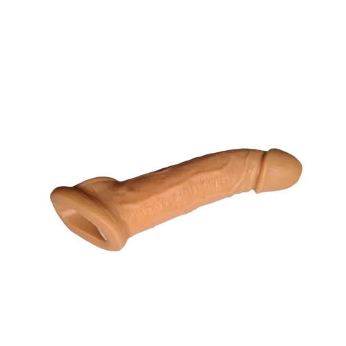 Realistic penis sleeve with raised glans