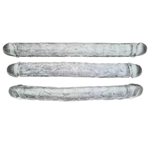 průhledné double dildo