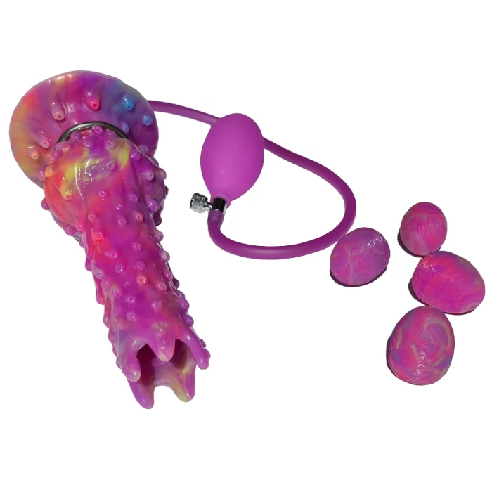 Koralle Dildo Vagina, die Eier in die Vagina oder den Anus legt und 5 Eier