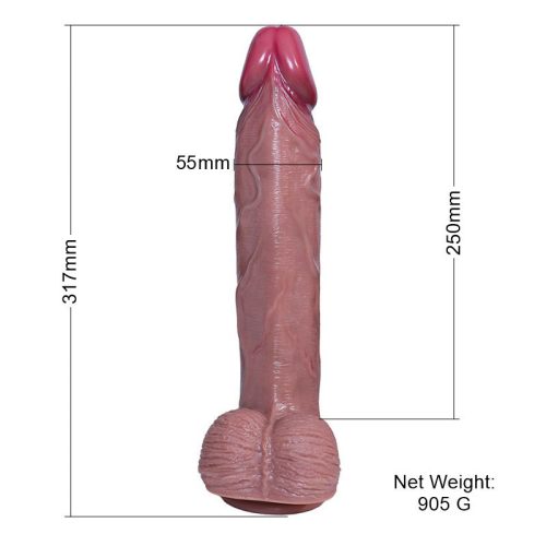 Velké realistické dildo 2 vrstvy 32cm