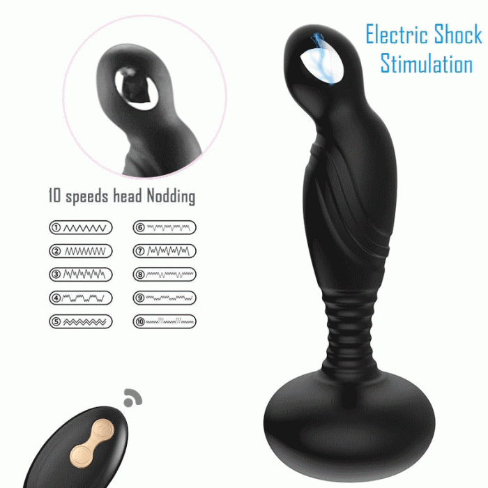 Rotační elektrošokový masér prostaty.