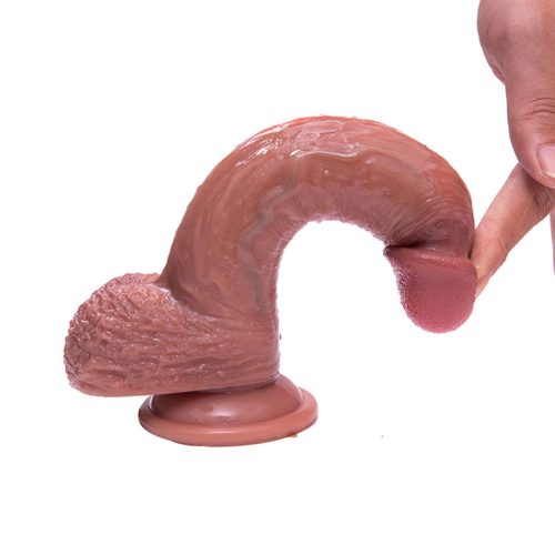 Dvouvrstvé silikonové dildo se zákazkovou měkkostí