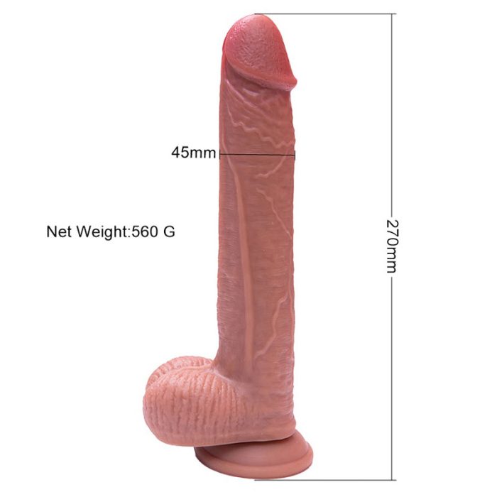 Dvouvrstvé měkké silikonové dildo