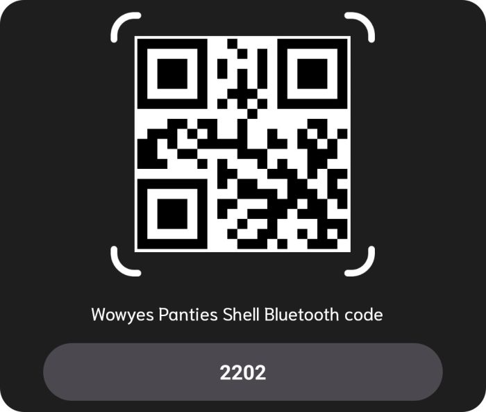 wowyes panties shell 2202 Bt code