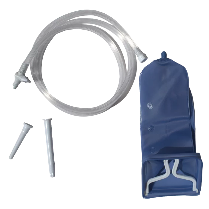 enema bag, slow anal filling