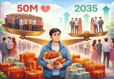 Chybí ženy pro 50 milionů Číňanů – zlepší se po 2040 – v Číně platí věno muž